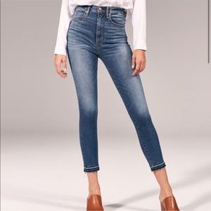 A&F | ultra high rise super skinny ankle jean